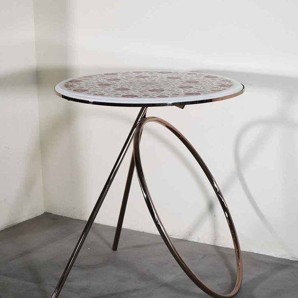 Marble Tabletop Stainless Steel Side Table - Min Ayn Home Home Decoration