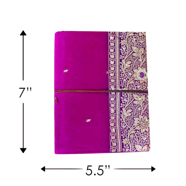 Magenta Floral Diary Notebook - Min Ayn Home Home Decoration
