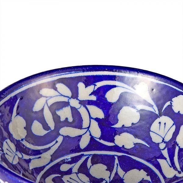 Blue Pottery Snack Bowl - Min Ayn Home Home Decoration