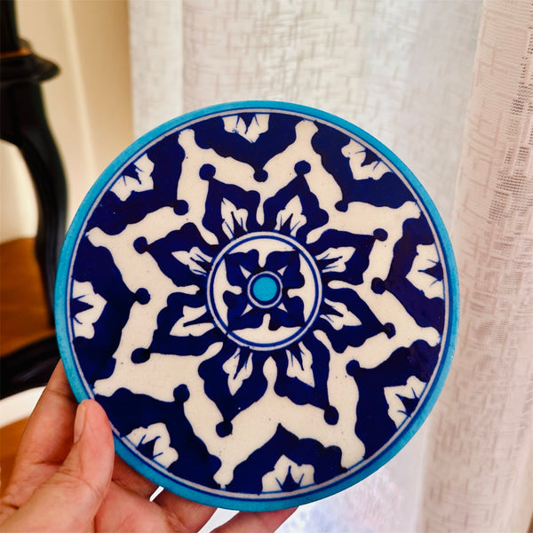 Blue Pottery Trivet