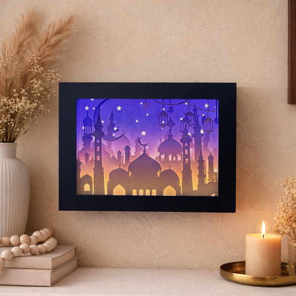 Eid LED Shadow Box – Ramadan Home Decor