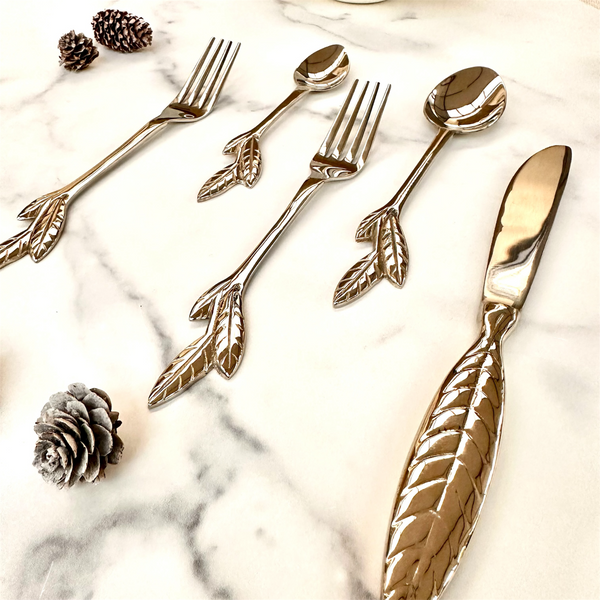 Cutlery Set Leaf Design Flatware