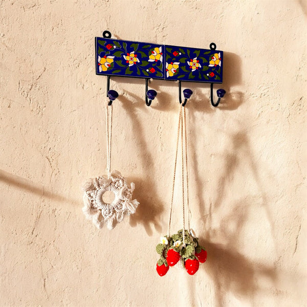 Ceramic Wall Hooks Blue