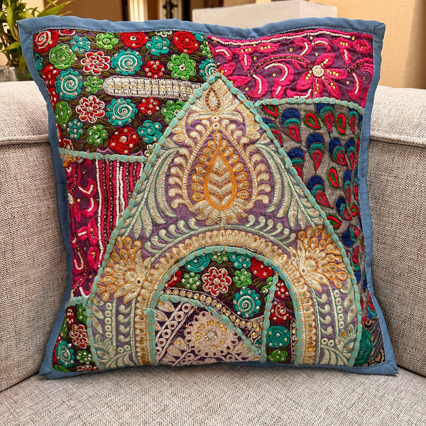 Blue Cushion Cover No Filler