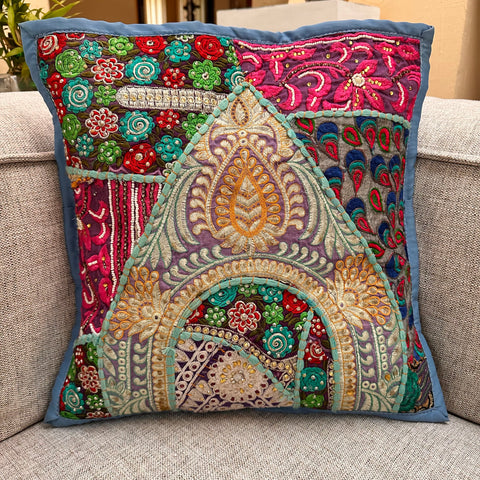 Blue Cushion Cover No Filler