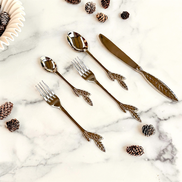 Cutlery Set Leaf Design Flatware