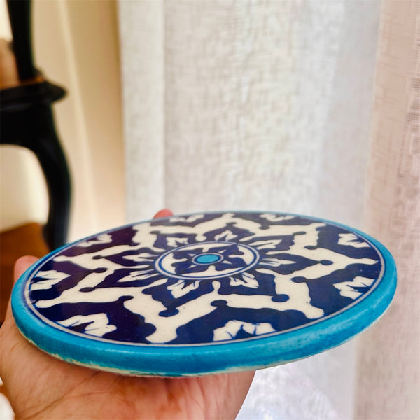 Blue Pottery Trivet