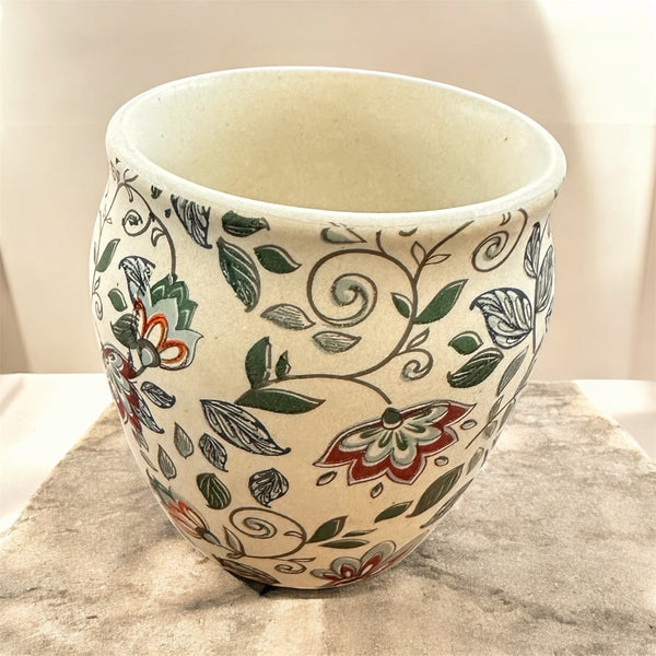 Floral Ceramic Cups – Set of 6