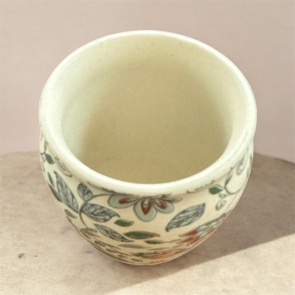 Floral Ceramic Cups – Set of 6