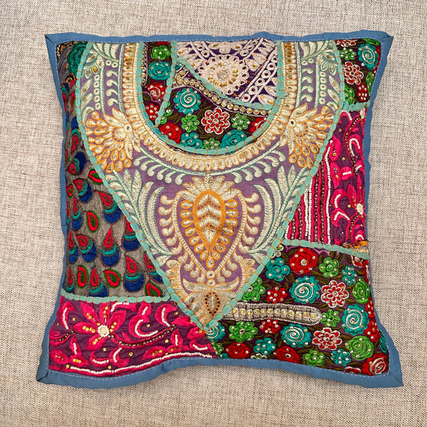 Blue Cushion Cover No Filler