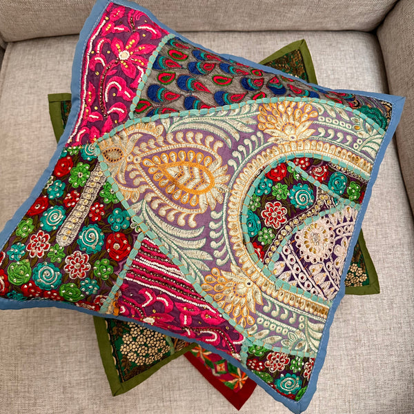 Blue Cushion Cover No Filler