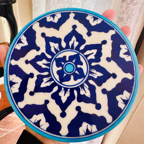 Blue Pottery Trivet