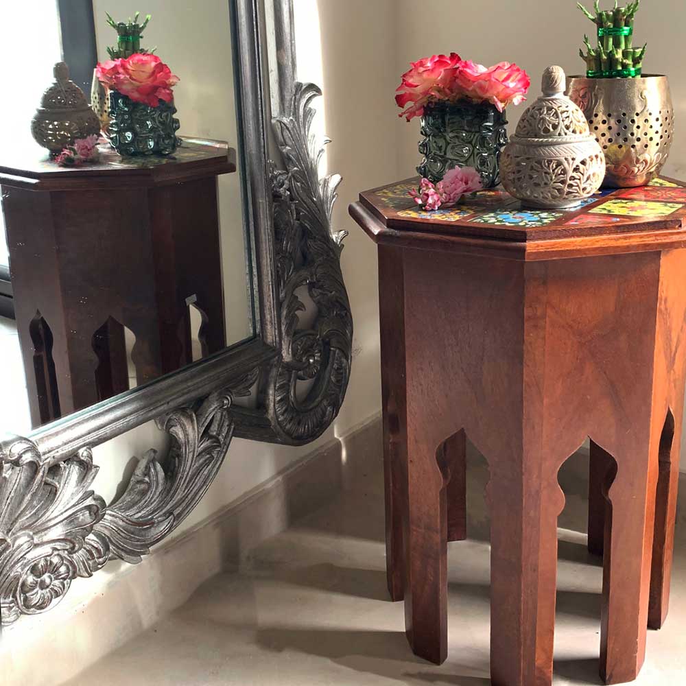 Tile Fitted Stool | Home Decoration And Furnishings in UAE – Min Ayn Home