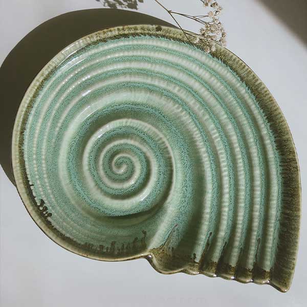 Ceramic Shell Plate | Home Decoration And Furnishings in UAE – Min Ayn Home