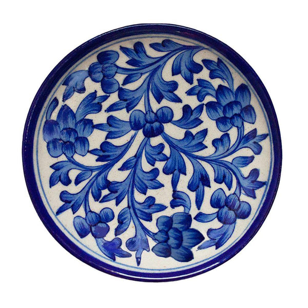 Salad Plate With Floral Design - Min Ayn Home Home Decoration