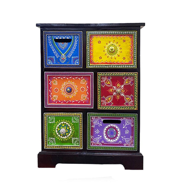 Wooden Cabinet With Colorful Drawers - Min Ayn Home EID Sale