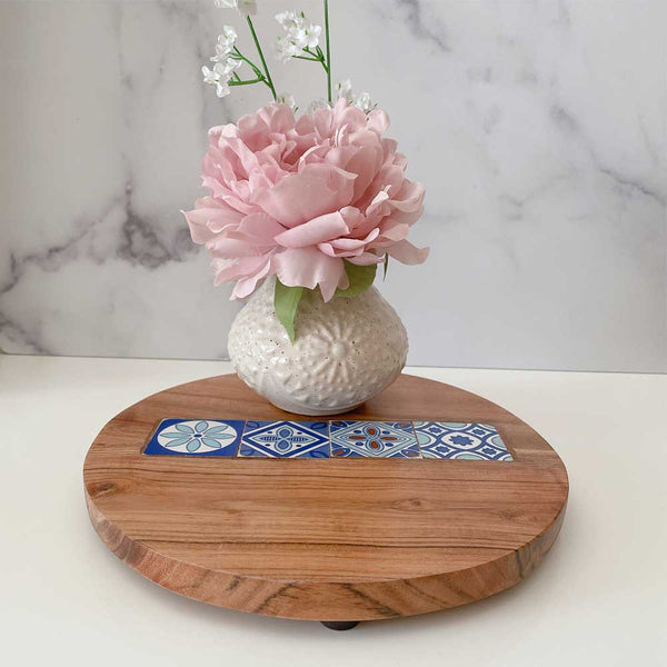 Wooden Decorative Round  Tray