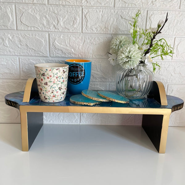 Wooden Serving Slate Table Stand