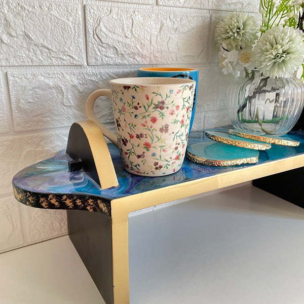 Wooden Serving Slate Table Stand