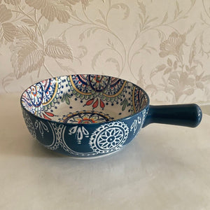 Round Serving Bowl With Handle