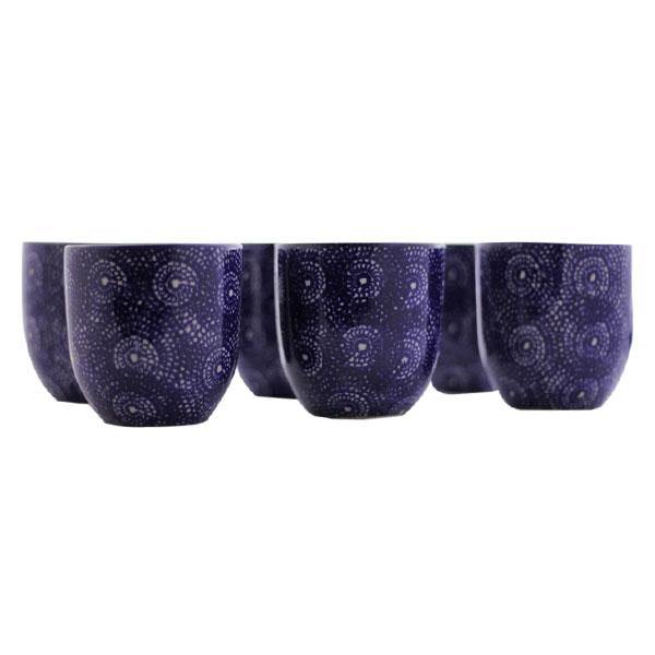 Ceramic Cups - Set of 6 - Min Ayn Home Home Decoration