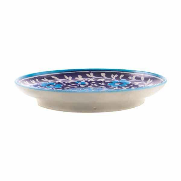 Blue Pottery Dinner Plate - Min Ayn Home Home Decoration