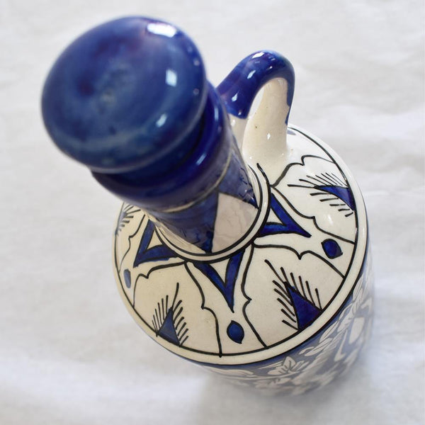 Ceramic Oil Bottle Light Blue - Min Ayn Home Home Decoration