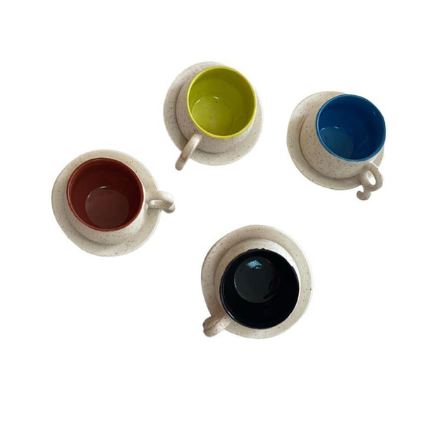 Ceramic Matte Tea Cups Set of 4