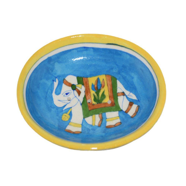 Soap Dish - Blue Pottery - Min Ayn Home Home Decoration