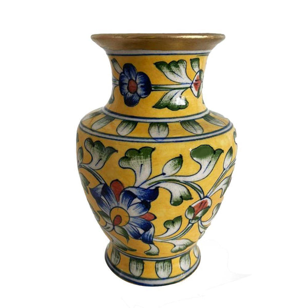 Yellow Floral Vase - Min Ayn Home EID Sale
