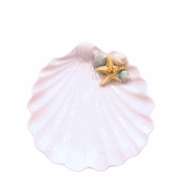 White Shell Plate - Min Ayn Home Home Decoration