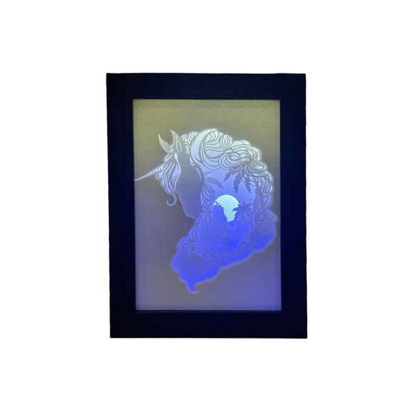 3D Paper Cut Led Light Horse Design