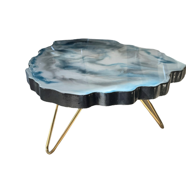 Small Wooden Epoxy Resin Table