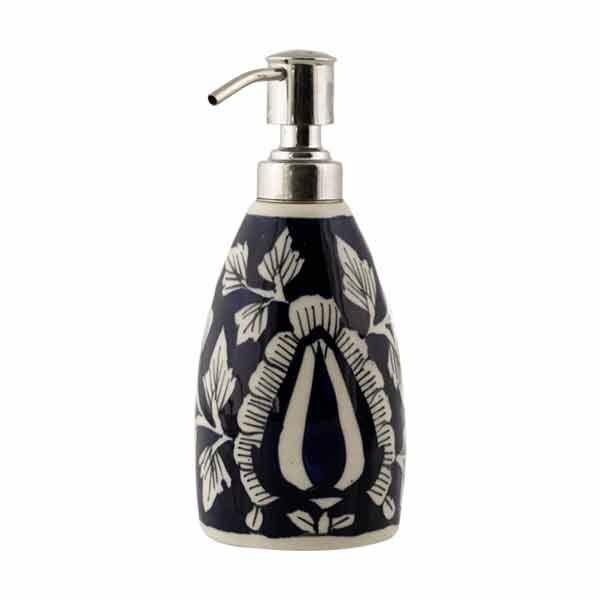 Dark Blue Floral Bathroom Set - Min Ayn Home Home Decoration