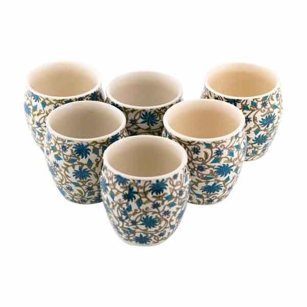 Ceramic Cup Without Handle Set of 6 - Min Ayn Home Home Decoration