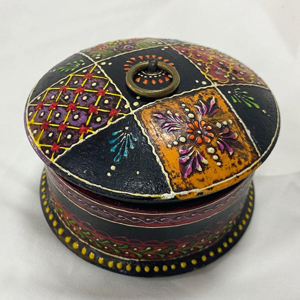 Wooden Hand Painted Trinket Box - Min Ayn Home EID Sale