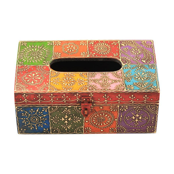 Tissue Box Colorful Wooden - Min Ayn Home Home Decoration