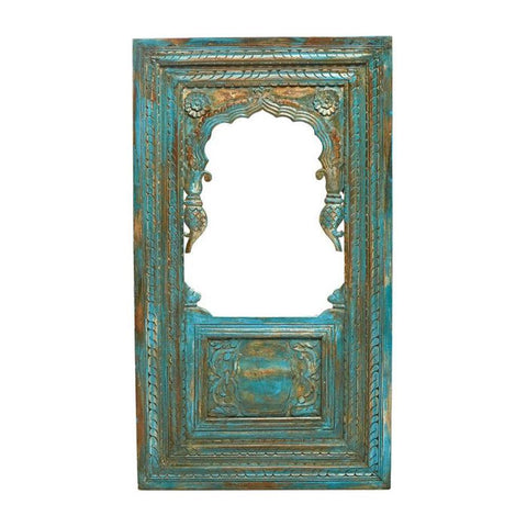Vintage Wooden Wall Decor - Blue - Min Ayn Home Home Decoration