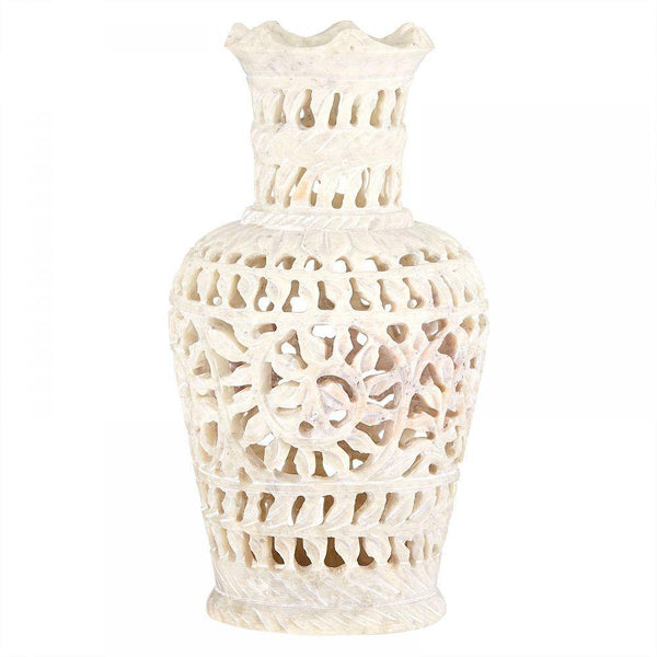 Marble Vase White - Min Ayn Home Home Decoration