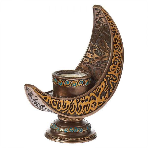 Crescent EID Arabesque Candle Holder - Min Ayn Home Ramadan Home Decoration