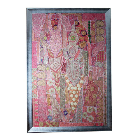 Handmade Tapestry Pink - Min Ayn Home Home Decoration