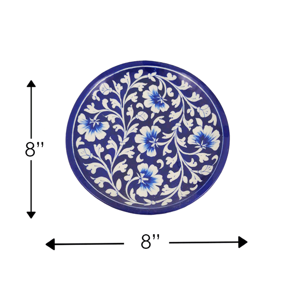 Salad Plate Dark Blue - Min Ayn Home Home Decoration